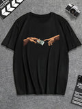 Men’s Black "Money Hands" Graphic T-shirt