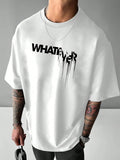 Men’s White "Whatever" Graphic T-shirt