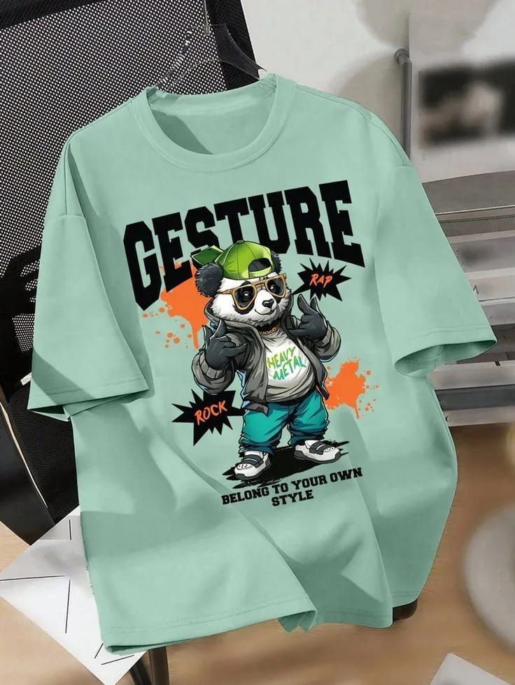 Men’s Mint Green "Gesture" Graphic T-shirt