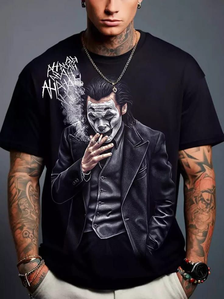 Men’s Black "Joker" Graphic T-shirt