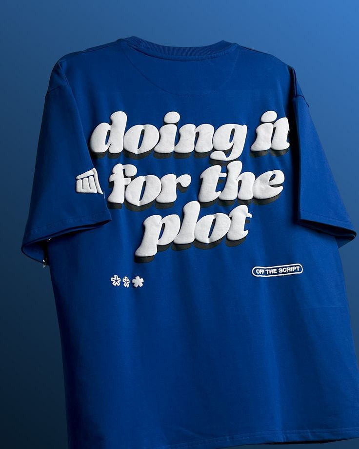 Men’s Blue "Doing It for the Plot" T-shirt