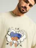 Men’s Beige "Try Me Out" T-shirt