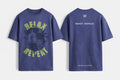 Men’s Blue Oversized Graphic T-Shirt