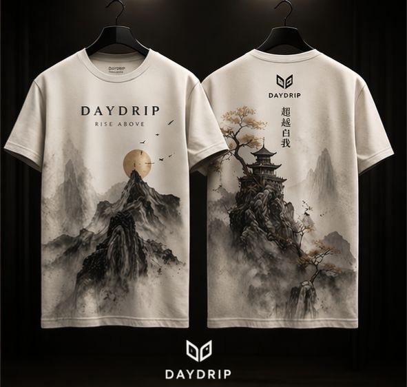Men’s White Mountain Oversized T-Shirt